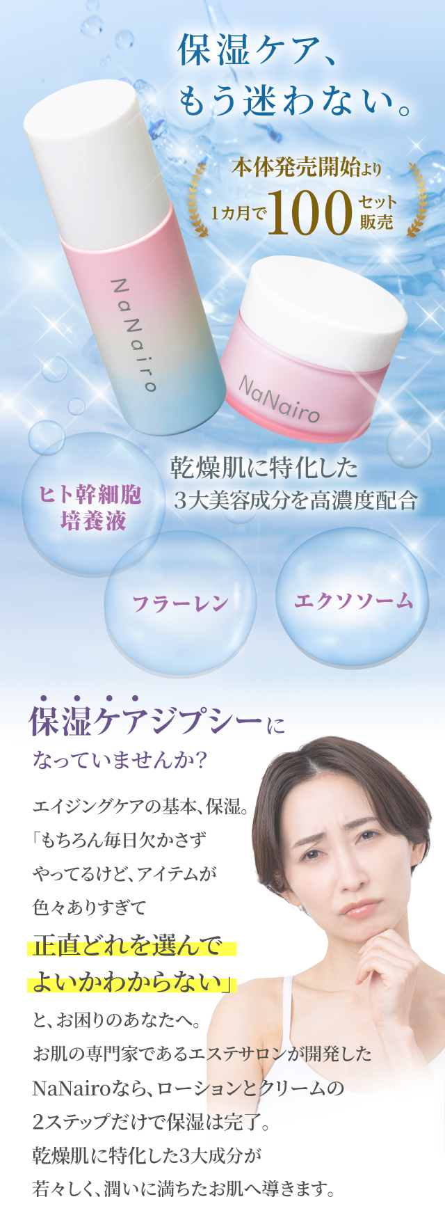 NaNairoスキンケアローション＆クリーム